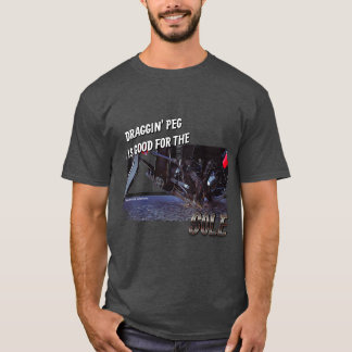 Draggin' Peg is Goed voor de Zool motorfiets shirt