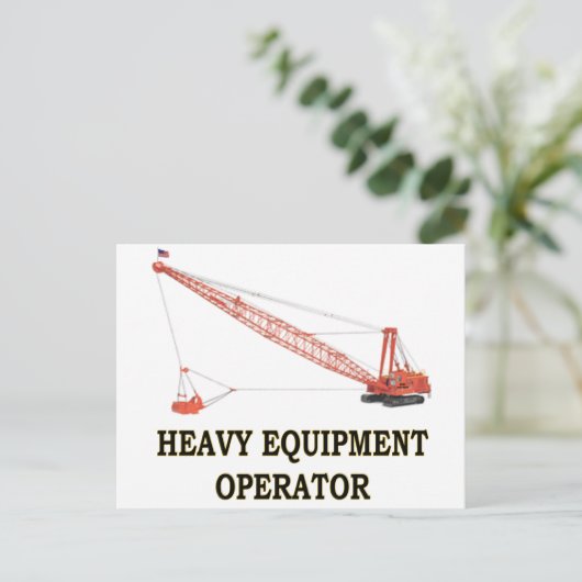 DRAGLINE BRIEFKAART (Staand voorkant)