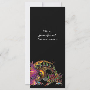 DRAGO / FANTASY DRAGON IN GOLD PINK PAARSE ZWART AANKONDIGING