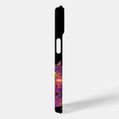 DRAGO, FANTASY DRAGON, PINK PAARSE GEMSTONE MONOGR Case-Mate iPhone CASE (Achterkant / Rechts)