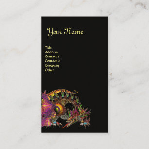 DRAGO Monogram, zwart paars Visitekaartje