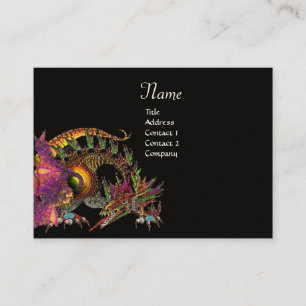 DRAGO, Monogram ,zwart paarse Visitekaartje