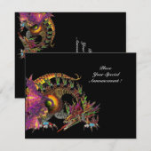 DRAGO, zwart paars geel Aankondiging (Voorkant / Achterkant)