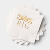 Dragofly Silhouette 2 Premier Mariage Monogramme # (Insitu (empilé))