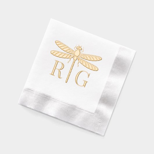 Dragofly Silhouette 2 Premier Mariage Monogramme # (Gauche)