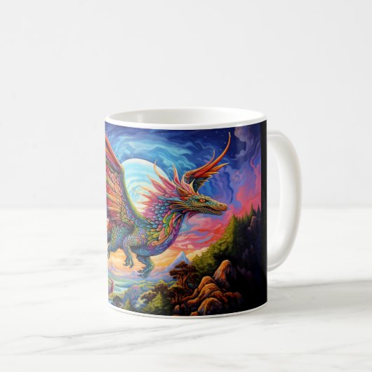 Dragon #1 koffie Mok (Voorkant rechts)