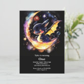 Dragon 1st Birthday Kaart (Staand voorkant)