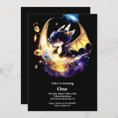 Dragon 1st Birthday Kaart (Voorkant / Achterkant)