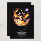 Dragon 1st Birthday Kaart (Voorkant / Achterkant)