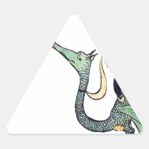 Dragon 3 Bold Babes Driehoek Sticker