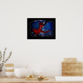Dragon 3D Fantasy Art Poster (Keuken)