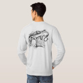 Dragon à ailes par double - T-shirt (Dos entier)