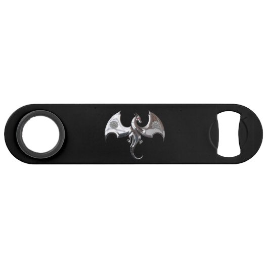 Dragon ailé argent mystique (Devant (Horizontal))