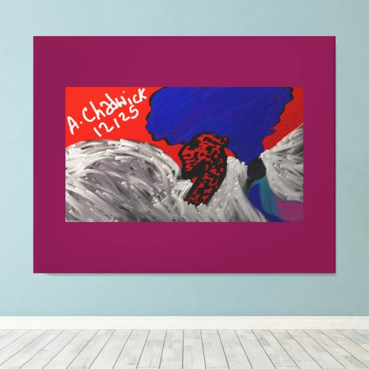 Dragon Angel Canvas Afdruk (Insitu (Houten vloer))