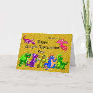 Dragon Appreciation Day (Dag van de Draak) 16 janu Kaart