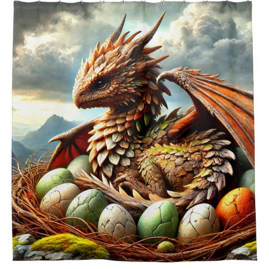 Dragon Art Douchegordijn (Voorkant)