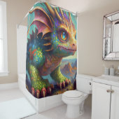 Dragon Art Douchegordijn (In situ)