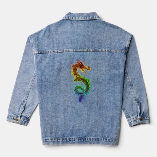 DRAGON ART JEAN DENIM JACKET (Verso)