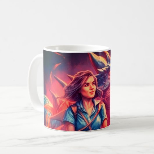 Dragon Art Koffiemok (Voorkant links)