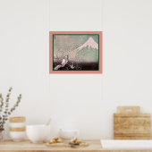 Dragon Ascending Mt. Fuji c.1835 Poster (Keuken)