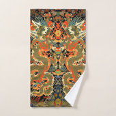 Dragon asiatique chinois Art coloré (Serviette à main)