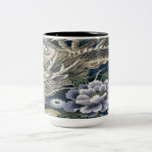 Dragon asiatique motif floral café Mug (Centre)