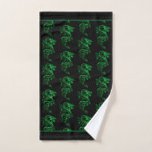 Dragon asiatique vert (Serviette à main)