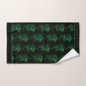 Dragon asiatique vert (Serviette à main)