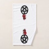 Dragon Assis Au-Dessus D'Un Ensemble De Serviettes (Serviette à main)