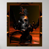 Dragon avec affiche crâne (Devant)