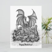 Dragon avec carte à plat Zombie (Debout devant)