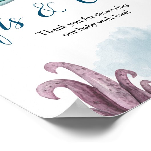 Dragon Baby shower Cadeaus en Kaarten Poster weerg (Hoek)