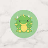 Dragon Baby shower Confetti (Kleine voorkant)