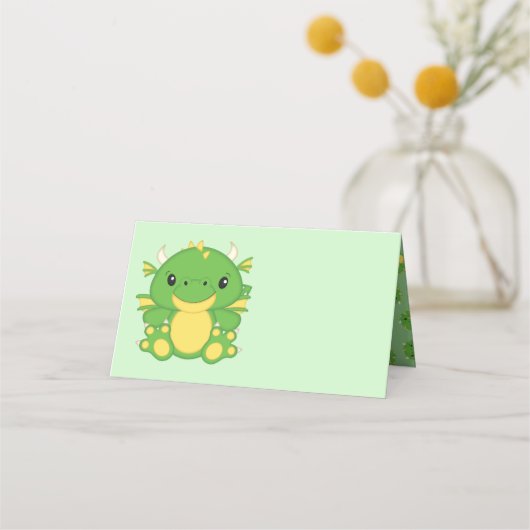 Dragon Baby shower Green (Voorkant)