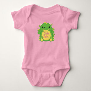 Dragon Baby shower Roze Romper