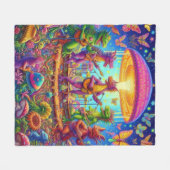 Dragon Band Jam Fleece Deken (Voorkant (Horizontaal))