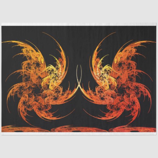 Dragon Battle Fractal Art Decoupage Tissuepapier (Voorkant)