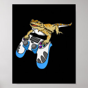 Dragon Bearded Dragons Lizard Poster