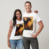Dragon bedrukt T-shirt (Unisex)