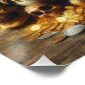 Dragon bewaakt zijn Treasures Fantasy Poster Art Perfect Poster (Hoek)