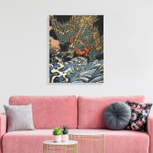 Dragon bij Zee Canvas Afdruk (Insitu (Woonkamer))
