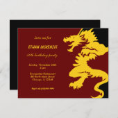 Dragon Birthday Kaart (Voorkant / Achterkant)