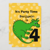 Dragon Birthday Kaart (Voorkant / Achterkant)