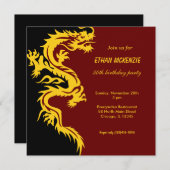 Dragon Birthday Kaart (Voorkant / Achterkant)