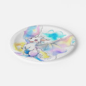 Dragon Birthday Papieren Bordje (Gekanteld)