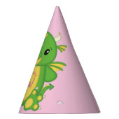 Dragon Birthday Party roze Feesthoedjes (Rechts)
