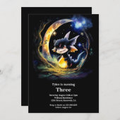 Dragon Birthday Uitnodiging (Voorkant / Achterkant)