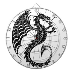 Dragon Black Shape Tattoo Stijl Dartbord