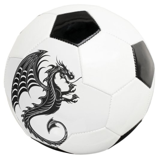 Dragon Black Shape Tattoo Stijl Voetbal (Drie kwart)