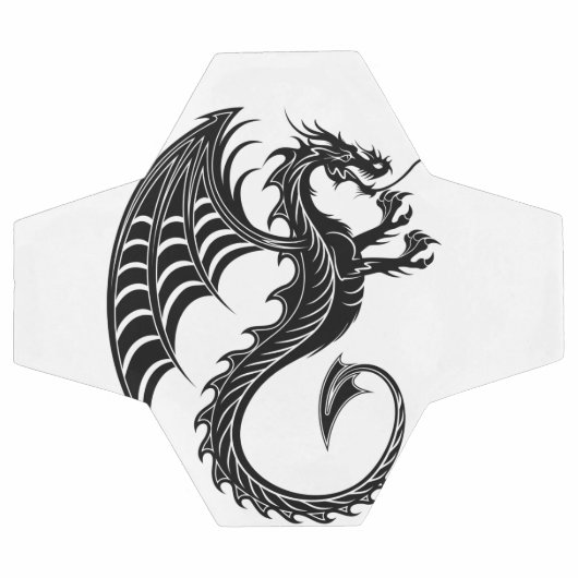 Dragon Black Shape Tattoo Stijl Voetbal (Enkel)